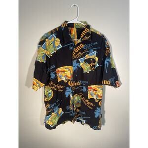 Quietly Making Noise Corona Extra Button Up Short Sleeve T-Shirt Men’s Size L
